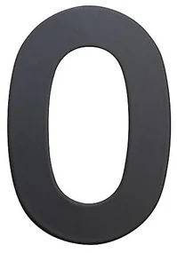 Nerezové číslo v plochom „2D“ prevedení RICHTER RN.75L (čierne), 7, RICHTER Čierna matná