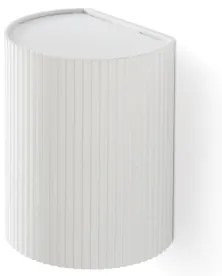 FARO 40526 - Nástenné svietidlo SOLE 1xGU10/8W/230V biela vrúbkovaná zaokrúhlený