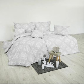 Obliečky bavlnené Atény sivé 140x200 + 70x90 EMI