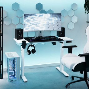 Výškovo nastaviteľný stôl Diablo X-Tensio 1100 biely