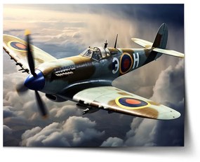Sablio Plagát Stíhačka Spitfire - 60x40 cm
