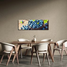 Obraz - Čučoriedky (s hodinami) (90x30 cm)