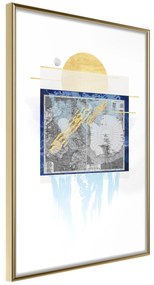 Artgeist Plagát - Antarctica [Poster] Veľkosť: 20x30, Verzia: Zlatý rám s passe-partout