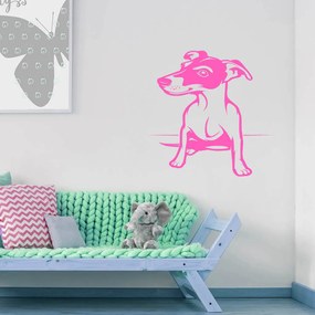 Veselá Stena Samolepka na stenu na stenu Pes Jack Russell Terrier Farba: černá