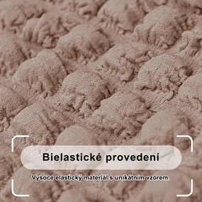 Bielastický poťah na kreslo BestBerg / broskyňová
