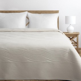 PREHOZ NA POSTEĽ VELVET2 220X240 CM KRÉMOVÝ