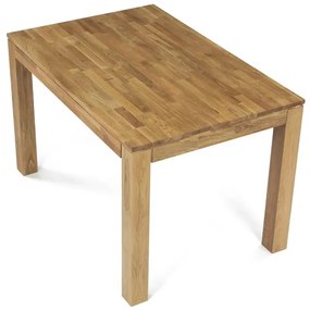 Autronic BONTEC Jedálenský stôl 120x120cm, masív, prírodný, DS-H120 DUB Farba: Prírodné