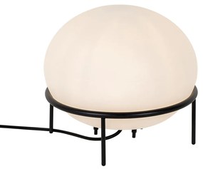 Dizajnová vonkajšia stolová lampa čierna - Jannie