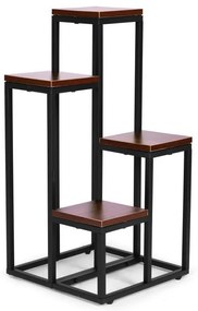 Stojan na kvety vo farbe tmavý orech