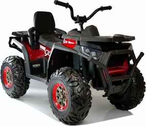 LEAN CARS Elektrická štvorkolka XMX607 červená lakovaná, LED svetlá, MP3