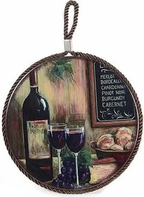 Vínová kuchynská podložka Merlot 17 × 17 cm