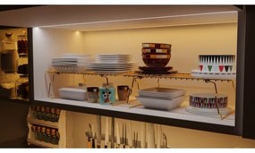 Policový organizér 42x19 cm zlatá