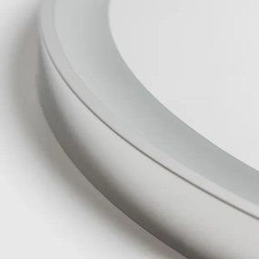 Brilagi-LED stmievateľné vyhrievané zrkadlo s podsvietením, hliníkový profil ALU PRO LED/18W/230V, priemer 60 cm, IP44, lesklý chróm
