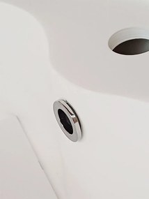 Besco Voľne stojace umývadlo z liateho mramoru Lumen Matt UM VS ø 45 cm BESCO-Typ výpuste: Click-Clack s prepadom, čierna matná