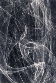 Koberec Agnella Opal Fractals čierny