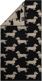 XXXLutz UTERÁK NA RUKY, 50/100 cm, čierna, béžová Cawoe - Kúpeľňový textil - 003367069902