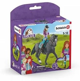 Schleich 42541 Hnedovláska Lisa s pohyblivými kĺbmi na koni Storm