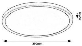 Rabalux GONZALO LED stropné svietidlo 71096