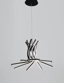 LED luster Narvi 50 čierne