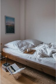 Hnedá dvojlôžková posteľ z borovicového dreva s roštom 180x200 cm Core – Karup Design