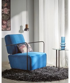 Čierny odkladací stolík Kave Home Marae, ⌀ 50 cm