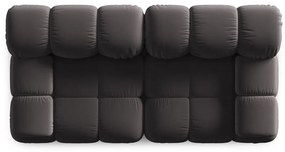 Tmavosivá zamatová pohovka 188 cm Bellis – Micadoni Home