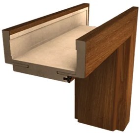 Obložková zárubňa Naturel 80 cm pre hrúbku steny 22-24 cm brest ľavá O8J80L