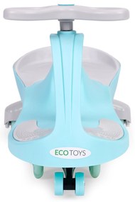 Detské odrážadlo s LED kolesami, modré ECOTOYS