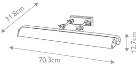 Elstead WINCHFIELD-PLL-PN-WM -Obrazové svietidlo WINCHFIELD 4xE14/40W/230V mramor