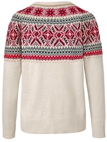 Pletený pulóver s nórskym vzorom