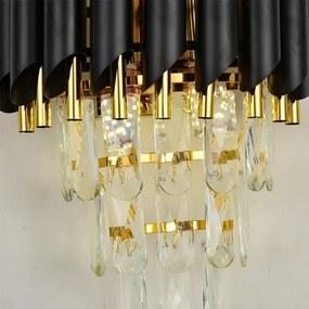 Brilagi - Nástenné svietidlo ECLIPSE 2xE14/10W/230V čierna/zlatá