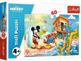 TREFL Mickey Mouse na pláži 60 dielov puzzle