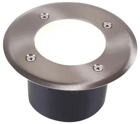 LED Nájazdové svietidlo MIVO LED/3W/230V pr. 12 cm IP67 matný chróm