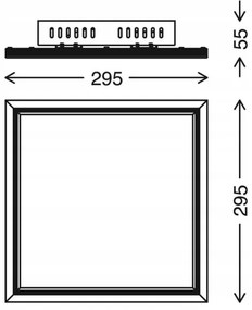 Telefunken 301506TF - LED RGBW Stm. panel LED/18W/230V 4000K + DO