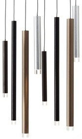 Brilliant - LED stmievateľný luster na lanku CEMBALO LED/32W/230V chróm/čierna/hnedá