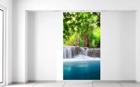 Gario Fototapeta Číry vodopád v džungli Veľkosť: 368 x 248 cm, Materiál: Samolepiaca