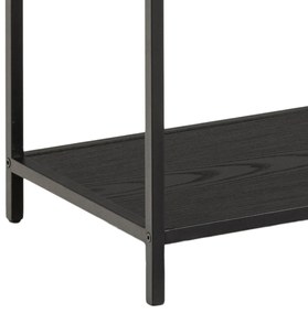 Actona Široký kovový regál Seaford - čierna