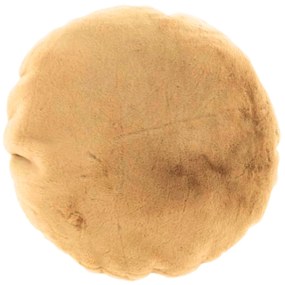 Okrúhly dekoračný vankúšik LONNE 40 cm, žltý