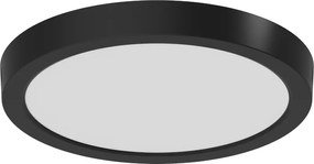 Mexen LDSR, LED stropné svietidlo, priemer 30 cm, 24W, studená - 6500K, 1920 lm, čierna - L212-030-2465-70