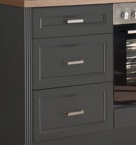 Kuchynská linka Jasmin, antracit/dub