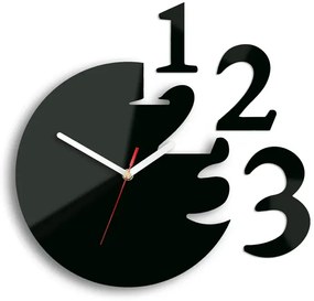 Nástenné hodiny Numero čierne