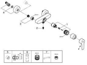 GROHE 322792432 - Sprchová batéria START DN 15 čierna