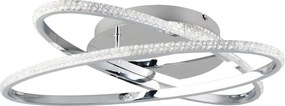 XXXLutz STROPNÉ LED SVIETIDLO, 58/58/9 cm - Interiérové svietidlá - 007694034502