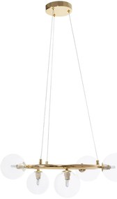 Toolight Toolight, stropné svietidlo sklenené gule 5xG9 APP1158-6CP, zlatá, OSW-04690