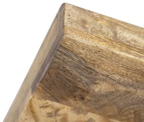 Priemyselné bodové svetlo tmavosivé s mangovým drevom 3-svetlo - Mangoes