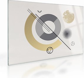 Sklenený obraz - Geometrické tvary N⁰2 (70x50 cm)