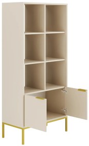 Knihovna Austin 80 cm kašmír/zlatá