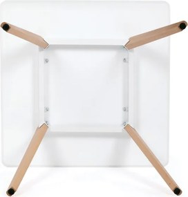Jedálenský stôl DT-312 biely / naturálny