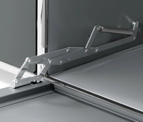 Odkladacia skrinka »CN3« s 1 výklopnými dvierkami, sivá