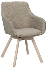 Béžové čalúnené jedálenské kreslá v súprave 2 ks Alison – Rowico